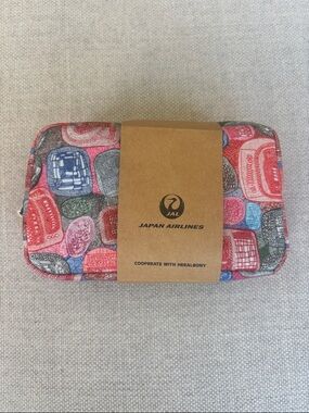 Japan Airlines Heralbony Travel Pouch with goodies